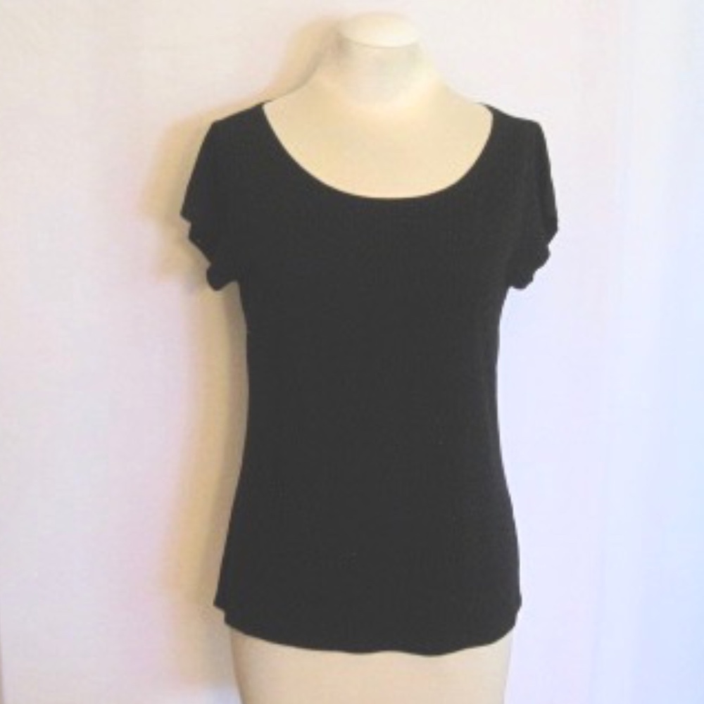 Eileen Fisher Short Sleeve Silk Top